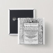 Toespraak van het parlement vierkante button 5,1 cm (Voorkant /achterkant)