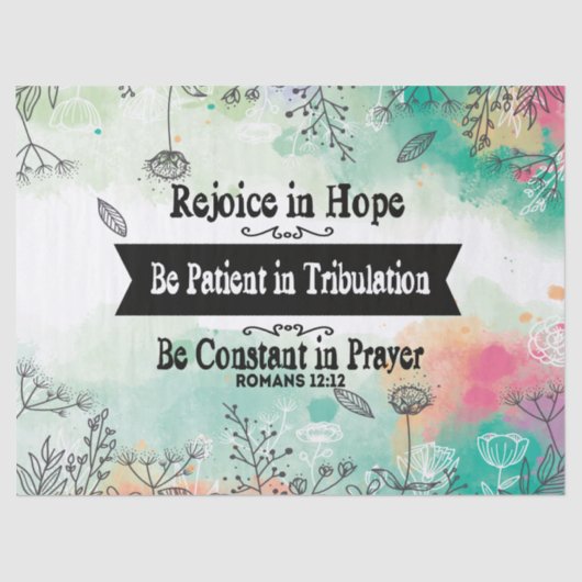 Toespraak van Rejoice in Hope Tissue Paper Tissuepapier (Voorkant)