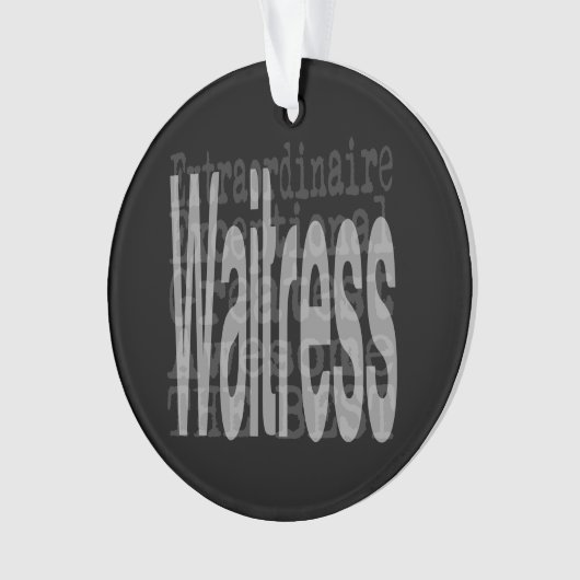 Toespraak van Waitress Ornament (voorkant)