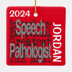 Toespraakpatholoog Extraordinaire CUSTOM Keramisch Ornament