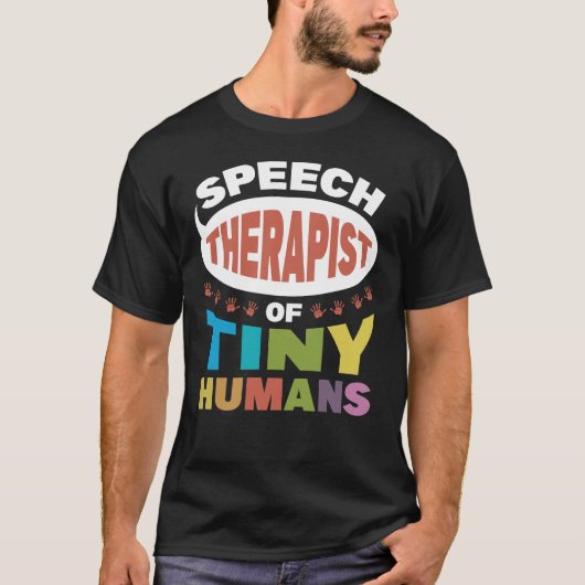 Toespraaktherapist van kleine mensen t-shirt (Voorkant)