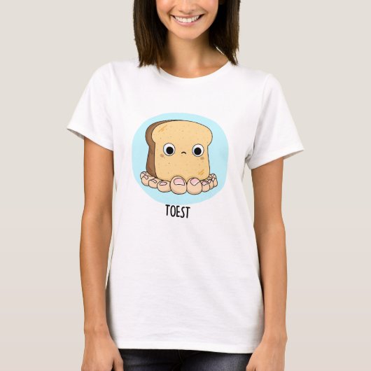 Toest Grappige Toast Met Tenen Pun T-shirt (Voorkant)
