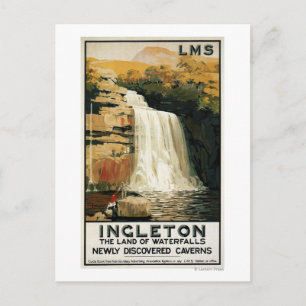 Toestand op het Poster van de waterval Briefkaart