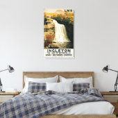 Toestand op het Poster van de waterval Canvas Afdruk (Insitu (Slaapkamer))