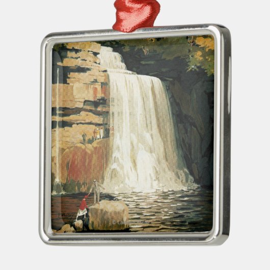 Toestand op Poster waterval Metalen Ornament (Links)