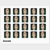 Toestand van het Coatlicue, oude aarde en moeder Vierkante Sticker (Vel)