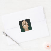 Toestand van het Coatlicue, oude aarde en moeder Vierkante Sticker (Envelop)