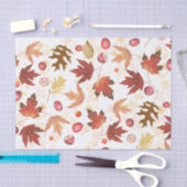 Toestel- en bladpapier uit de herfst tissuepapier (Craft)