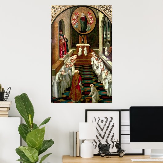 Toestemming van de maagd tot de Gemeenschap Poster (Thuiskantoor)