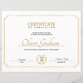 Toestemming voor het bewijs van voltooiing