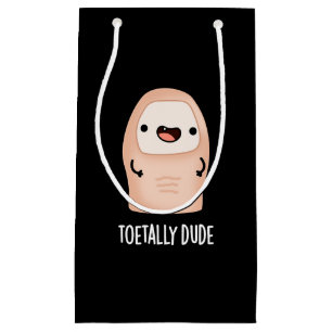 Toetally Guy Funny Big Toe Pun Dark BG Klein Cadeauzakje