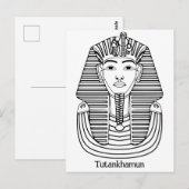 Toetanchamon illustratie briefkaart (Voorkant / Achterkant)