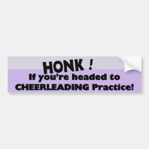 Toeter als je naar cheerleader training gaat bumpersticker