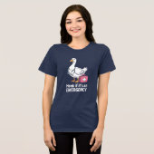 Toeter Als Noodgans Tee Tri-Blend Shirt (Voorkant volledig)