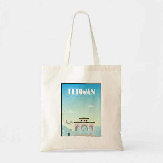 Toetouaanse stad Marokkaanse reisposter Tote Bag (Voorkant)