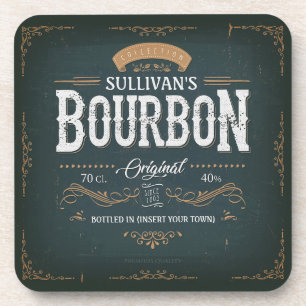  toets ADD NAAM American Bourbon Whiskey Bar Bier Onderzetter