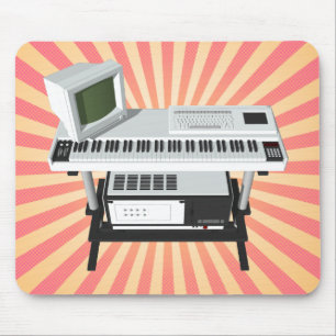 Toetsenbord 80's Style Sampler: 3D Model: Muismat