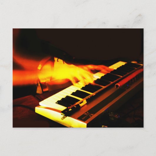 Toetsenbord afspelen briefkaart (Voorkant)