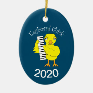 Toetsenbord Chick Tekst Keramisch Ornament