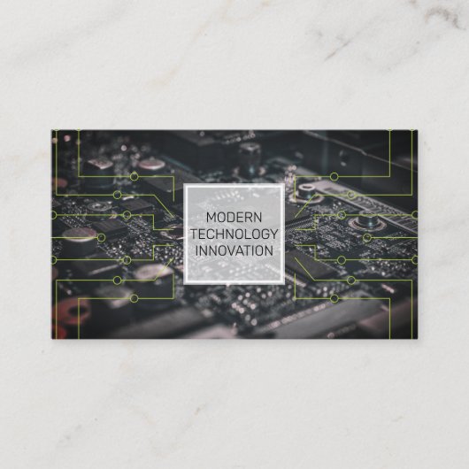 Toetsenbord | codeur | programmeur | printplaat visitekaartje (Voorkant)