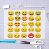 Toetsenbord Emojis Tissuepapier (Craft)