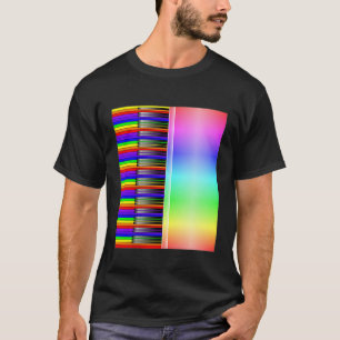 Toetsenbord Piano-regenboog T-Shirt
