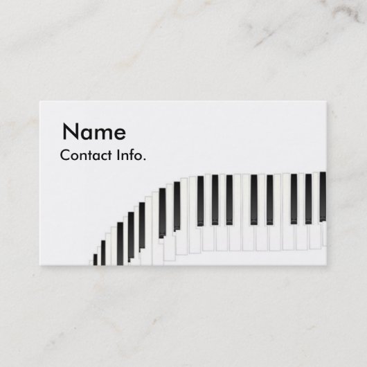 Toetsenbord Visitekaartje (Voorkant)