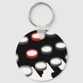 toetsenbord voor oude, gefaseerde schrijfmachine sleutelhanger (Voorkant)