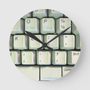 Toetsenbord voor schrijfmachines ronde klok