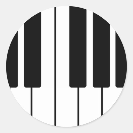 Toetsenbordontwerp Ronde Sticker (Voorkant)