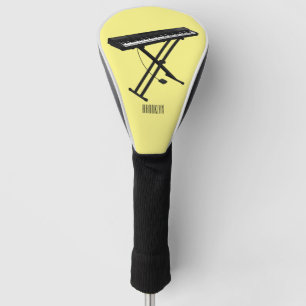 Toetsenbordpianorafbeelding cartoon golfheadcover