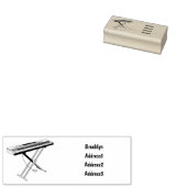 Toetsenbordpianorafbeelding cartoon rubberstempel (Gestempeld)