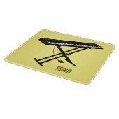 Toetsenbordpianorafbeelding cartoon snijplank (Hoek)