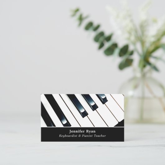 Toetsenbordtoetsen, professionele toetsenborden, p visitekaartje (Staand voorkant)