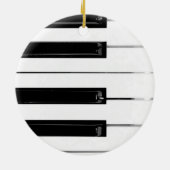 Toetsenbordtoetsen voor piano keramisch ornament (Achterkant)