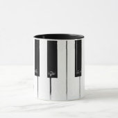 Toetsenbordtoetsen voor piano mok (Midden)