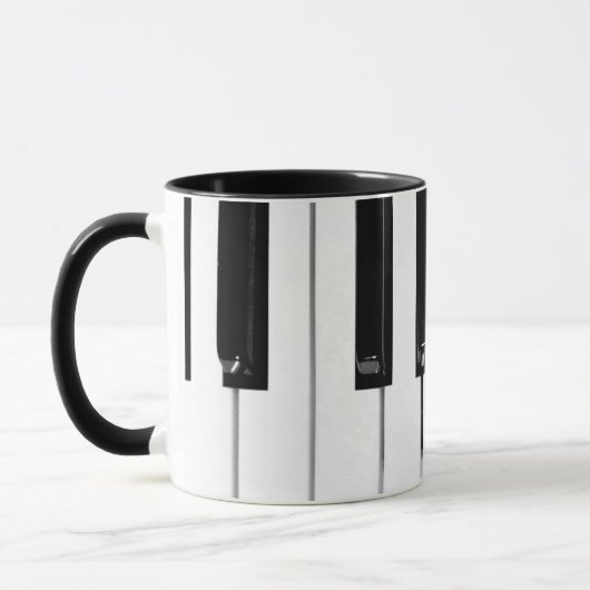 Toetsenbordtoetsen voor piano mok (Links)