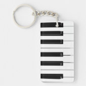 Toetsenbordtoetsen voor piano sleutelhanger (Voorkant)