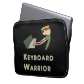 Toetsenbordwarrior Laptop Sleeve (Voorkant Links)