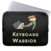 Toetsenbordwarrior Laptop Sleeve (Voorkant)