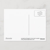 Toetsengat en hart briefkaart (Achterkant)