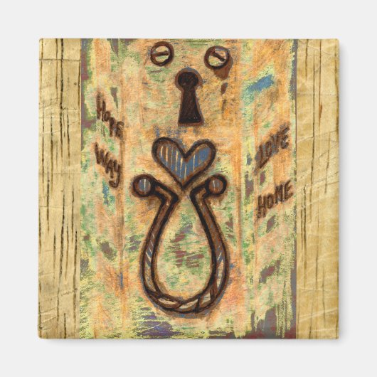 Toetsengat en hart magneet (Voorkant)