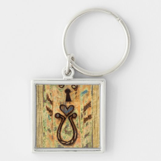 Toetsengat en hart sleutelhanger (Voorkant)