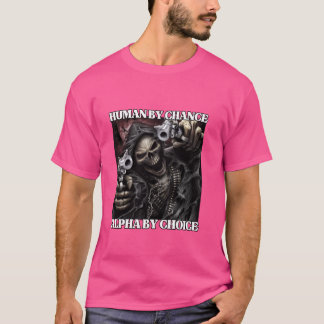 Toevallig menselijk Alpha door keuze Grappig Hard T-shirt