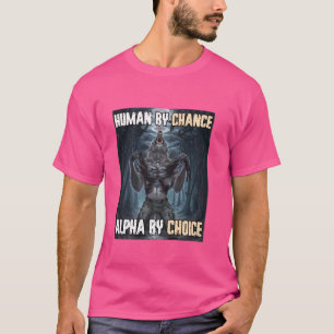 Toevallig menselijk Alpha door keuze Grappige weer T-shirt