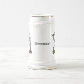 Toevallige afbeelding van de gibbon-cartoon bierpul (Center)