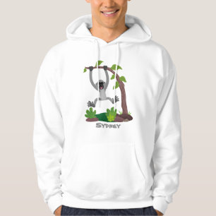 Toevallige afbeelding van de gibbon-cartoon hoodie
