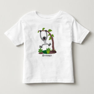 Toevallige afbeelding van de gibbon-cartoon kinder shirts