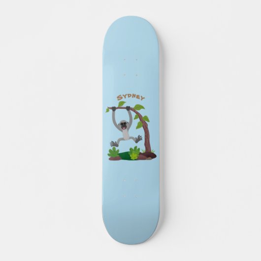 Toevallige afbeelding van de gibbon-cartoon skateboard (Voorkant)