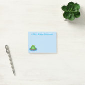 Toevallige groene kikker cartoon illustratie post-it® notes (Kantoor)